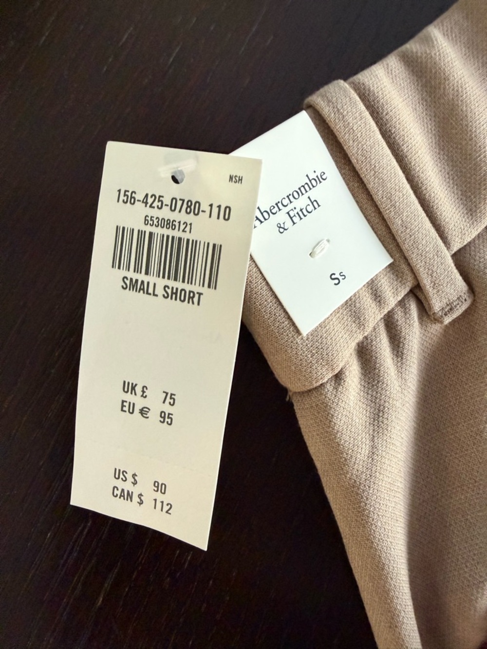 Abercrombie & Fitch Wide Leg Trousers in Taupe - Picture 5 of 6